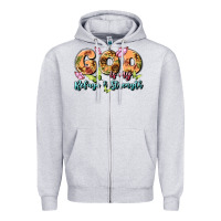 Heather Grey god is my refuge and strength Zipper Hoodie - MaliasSmallBusiness