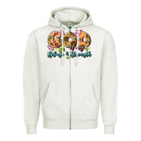 Oatmeal Heather god is my refuge and strength Zipper Hoodie - MaliasSmallBusiness