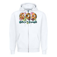 White god is my refuge and strength Zipper Hoodie - MaliasSmallBusiness