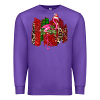 Purple Christmas Flamingo Premium Sweatshirt - Bettercallsaul