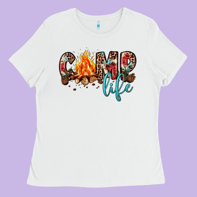 Camp Life Ladies Tee Designed By Jahusdesignshop