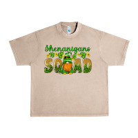French Oak shenanigans squad gnomes shamrock gold leopard glitter Urban Heavy Tee - Artiststas