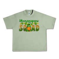 Oil Green shenanigans squad gnomes shamrock gold leopard glitter Urban Heavy Tee - Artiststas