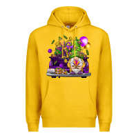 Lemon Mardi Gras gnome on the truck Premium Hoodie - NancyCooperArtShop
