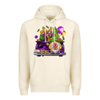 Tofu Mardi Gras gnome on the truck Premium Hoodie - NancyCooperArtShop