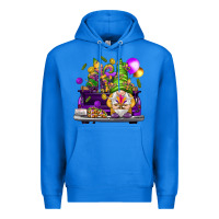 True Royal Mardi Gras gnome on the truck Premium Hoodie - NancyCooperArtShop