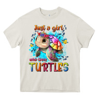 Just A Girl Who Loves Turtles Heavy Core Tee | Teevron