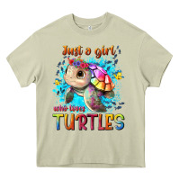 Mossy just a girl who loves turtles Heavy Core Tee - texasbilliewilder