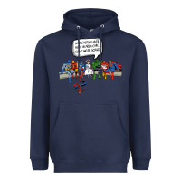 Navy Superheros Heavyweight Hoodie - Bettercallsaul