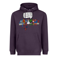 Plum Superheros Heavyweight Hoodie - Bettercallsaul