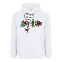 White Superheros Heavyweight Hoodie - Bettercallsaul