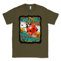 Army Green Western Just A Girl Who Loves Ladybug Classic Tee - LillyAllenDesigns