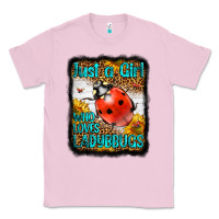 Bubblegum Pink Western Just A Girl Who Loves Ladybug Classic Tee - LillyAllenDesigns