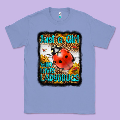 Western Just A Girl Who Loves Ladybug Classic Tee Designed By Lillyallendesigns