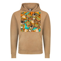 Vintage Camel autumn cupcakes seamless pattern Vintage Hoodie - BundleAndBundleShop