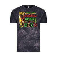 Cloud Black my christmas spirit is beer with beer bottles Vintage Tee - AdoDesignShop