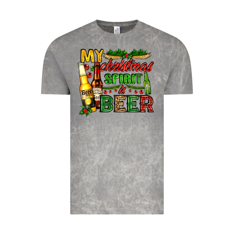 My Christmas Spirit Is Beer With Beer Bottles Vintage Tee by AdoDesignShop | Teevron