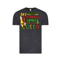 Vintage Black my christmas spirit is beer with beer bottles Vintage Tee - AdoDesignShop