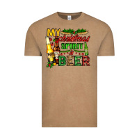 Vintage Coffee my christmas spirit is beer with beer bottles Vintage Tee - AdoDesignShop