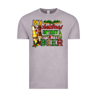 Vintage Zinc my christmas spirit is beer with beer bottles Vintage Tee - AdoDesignShop