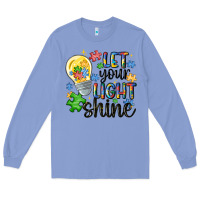 Colony Blue let your light shine Long Sleeve Tee - MaliasSmallBusiness