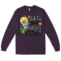 Plum let your light shine Long Sleeve Tee - MaliasSmallBusiness