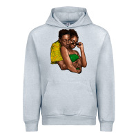 Heather Grey Black couple Urban Hoodie - HowdyJamesFarm