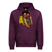 Mauve Wine Black couple Urban Hoodie - HowdyJamesFarm