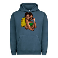 Pigment Midnight Navy Black couple Urban Hoodie - HowdyJamesFarm