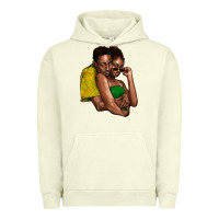 Pigment Pistachio Black couple Urban Hoodie - HowdyJamesFarm