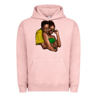 Pigment Salmon Black couple Urban Hoodie - HowdyJamesFarm