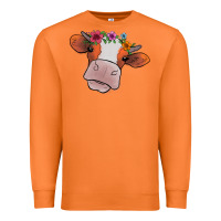 Carrot Cow With Flowers Premium Sweatshirt - Bettercallsaul