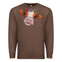 Chestnut Cow With Flowers Premium Sweatshirt - Bettercallsaul