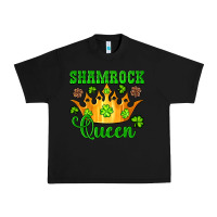 Black shamrock queen crown leopard glitter Urban Heavy Tee - Artiststas