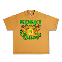 Peanut Butter shamrock queen crown leopard glitter Urban Heavy Tee - Artiststas