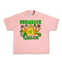Salmon shamrock queen crown leopard glitter Urban Heavy Tee - Artiststas
