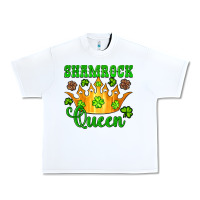 White shamrock queen crown leopard glitter Urban Heavy Tee - Artiststas