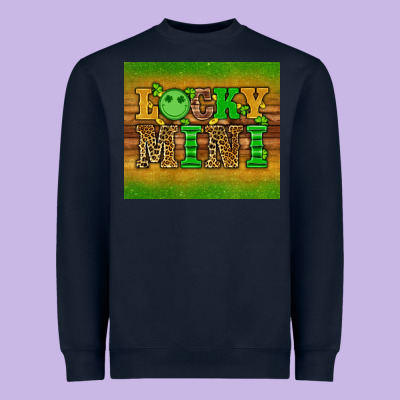 St Patricks Day Lucky Mini Heavyweight Sweatshirt Designed By Artiststas