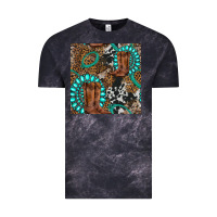 Cloud Black cowboy boot and gemstone Vintage Tee - BundleAndBundleShop