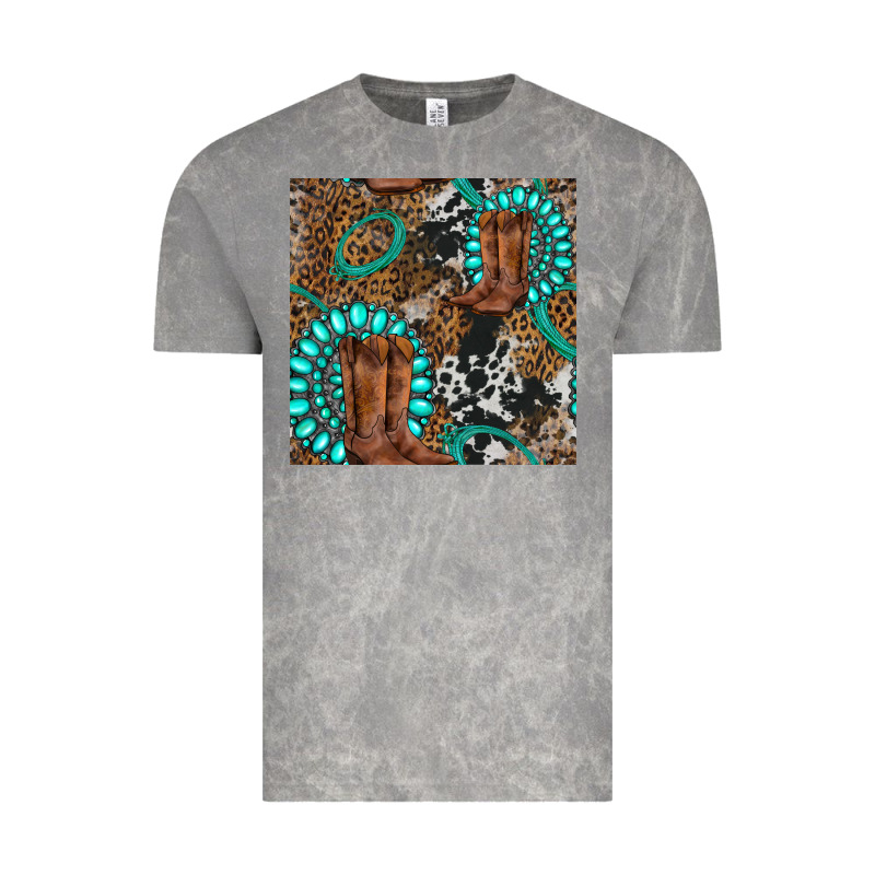Cowboy Boot And Gemstone Vintage Tee by BundleAndBundleShop | Teevron
