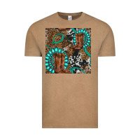 Vintage Coffee cowboy boot and gemstone Vintage Tee - BundleAndBundleShop