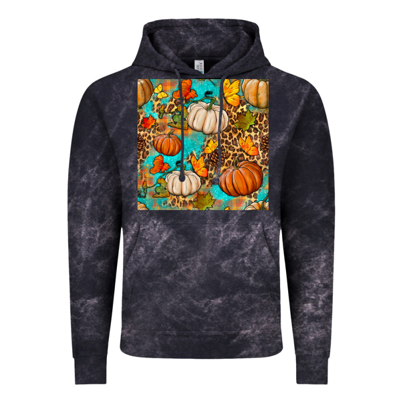 Fall Pumpkin Seamless Pattern Vintage Hoodie by BundleAndBundleShop | Teevron