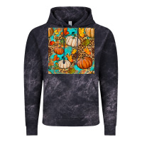 Cloud Black fall pumpkin seamless pattern Vintage Hoodie - BundleAndBundleShop