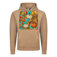 Vintage Coffee fall pumpkin seamless pattern Vintage Hoodie - BundleAndBundleShop