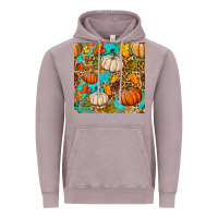 Vintage Zinc fall pumpkin seamless pattern Vintage Hoodie - BundleAndBundleShop