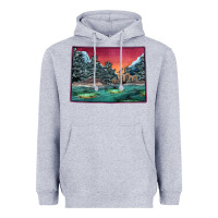 Heather Grey Colorado Scenery Map Heavyweight Hoodie - Bettercallsaul