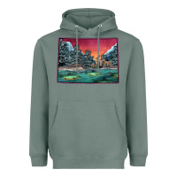 Sage Colorado Scenery Map Heavyweight Hoodie - Bettercallsaul