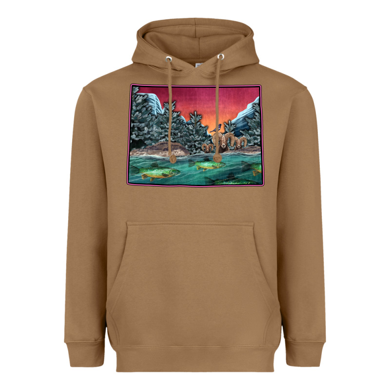 Colorado Scenery Map Heavyweight Hoodie by Bettercallsaul | Teevron