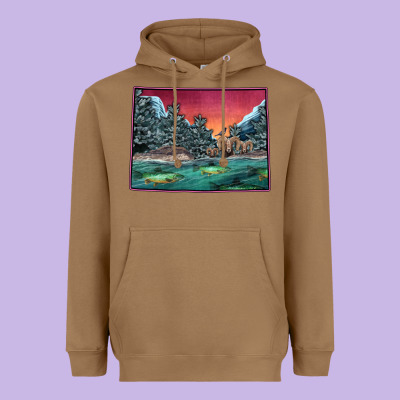Colorado Scenery Map Heavyweight Hoodie Designed By Bettercallsaul