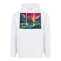 White Colorado Scenery Map Heavyweight Hoodie - Bettercallsaul